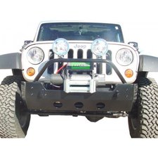 Tomken Machine TMF-0701-B Front Winch Bumper with D-Ring Tow Mounts and Brush Guard for 07-18 Jeep Wrangler JK
