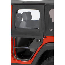 Bestop 51806-35 HighRock 4x4 Element Rear Upper Doors in Black Diamond for 07-18 Jeep Wrangler Unlimited JK 4 Door