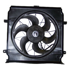 Crown Automotive 55037692AB Radiator Fan Assembly for 04-07 Jeep Liberty KJ with 3.7L Engine without HD Cooling & 2005 Liberty KJ with 2.4L Engine