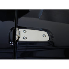 OMIX 11111.02 Stainless Steel Hood Hinge Set for 97-06 Jeep Wrangler TJ