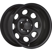 Black Rock 997 Type 8 Steel Wheel in Matte Black for 99-10 Jeep Vehicles  with 5x5 Bolt Pattern | Quadratec