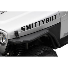 Smittybilt Front XRC Tube Fenders with 3" Flare in Textured Black for 97-06 Jeep Wrangler TJ & Unlimited