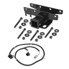 Rugged Ridge 11580.51 Hitch Receiver with Wiring Harness for 07-18 Jeep Wrangler JK with Factory Steel Bumper
