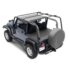 Smittybilt 76711 SMI SRC Roof Rack in Textured Black for 87-95 Jeep Wrangler YJ