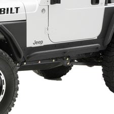 Smittybilt XRC Rock Sliders in Textured Black for 97-06 Jeep Wrangler TJ & Unlimited
