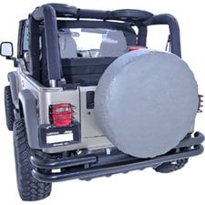 Rugged Ridge Spare Tire Cover in Gray 