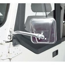 Rampage Products Side Mirrors for 76-95 Jeep CJ-5, CJ-7, CJ-8 Scrambler & Wrangler YJ