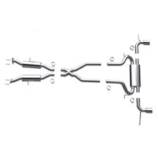 DynoMax 39513 Ultra Flo Cat-Back Exhaust with Dual Exit in