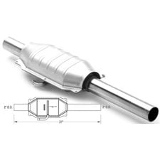 Magnaflow 23222 49 State Direct Fit Catalytic Converter for 81-86 Jeep CJ-7 with 2.5L/4.2L