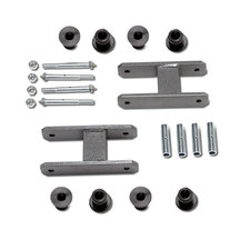 Warrior Products Rear 1-1/4" Lift Greasable Shackles for 87-95 Jeep Wrangler YJ