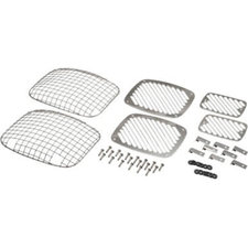 Kentrol 30467 Stainless Steel Wire Mesh Stone Guards for 87-95 Jeep Wrangler YJ