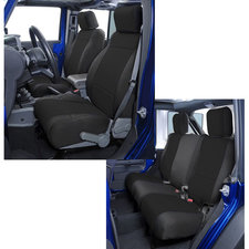 Neoprene, Black/Blue Coverking SPC198 Custom Fit Seat Cover for Jeep Wrangler JK 2-Door 