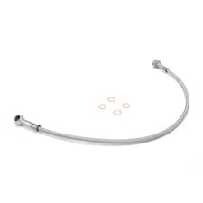Rugged Ridge 16734.05 Front 4" Braided Stainless Steel Brake Hose Kit for 78-81 Jeep CJ-5, CJ-7 & CJ-8 Scrambler with Disc Brakes