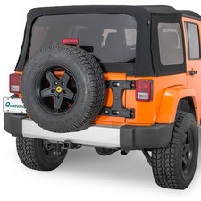Rugged Ridge HD Tire Carrier | Black, Hinge Casting, Heavy Duty | 11546.51 | Fits 2007-2018 Jeep Wrangler JK