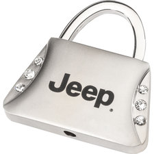 Automotive Gold KC9120JEE Jeweled Jeep Logo Keychain 