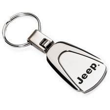 Automotive Gold KC3JEE Teardrop Jeep Logo Keychain 