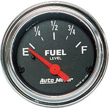 Auto Meter 2514 2 1/16" Diameter Electrical Fuel Gauge (0 OHMS = Empty, 90 OHMS = Full)