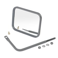 Crown Automotive RT30004 Black Safari Mirror for 76-21 Jeep CJ, Wrangler YJ, TJ, JK, JL and Gladiator JT