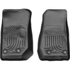 Husky Liners 18041 Front WeatherBeater Floor Liners in Black for 14-18 Jeep Wrangler JK