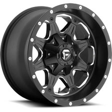 FuelÂ® Off-Road Boost Wheel in Black with Machined Accents for 07-20 Jeep Wrangler JL, JK & Gladiator JT