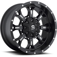 FuelÂ® Off-Road Krank Wheel in Black with Machined Accents for 07-20 Jeep Wrangler JL, JK & Gladiator JT