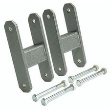 Warrior Products 136 0" Lift Front Leaf Spring Shackle Kit in Gray for 76-86 Jeep CJ5 & CJ7