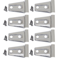Kentrol Stainless Steel Door Hinge Overlays for 07-18 Jeep Wrangler JK Unlimited