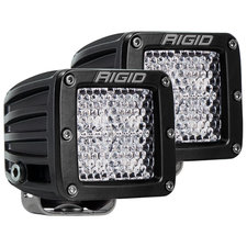 Rigid Industries 202513 D-Series Pro 3" LED Cube Light Pair Diffused Flood Beam Pattern