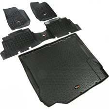 Rugged Ridge 4 Piece Floor Liner Kit for 07-10 Jeep Wrangler Unlimited JK 4 Door