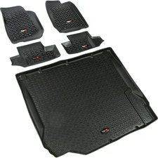 Quadratec® Ultimate All Weather Floor Liner Triple Combo for 07-13 Jeep ...