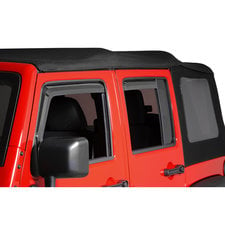 AVS Rain Guard Tape-On Window Vent Visor For 07-18 Jeep Wrangler Unlimited 94249
