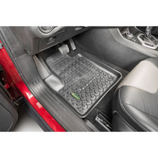 2017 2018 Jeep Cherokee Kl Accessories Parts Quadratec Quadratec Ultimate All Weather Front Floor Liners In Black For 14 16 Jeep Cherokee Kl