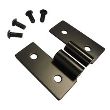 Crown Automotive RT34092 Black Stainless Steel Lower Door Hinge Bracket Set for 55-06 Jeep CJ Series, Wrangler YJ & TJ