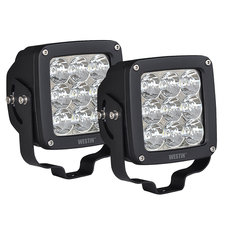 Westin 09-12219B- Axis HP 4.5" x 4.5" LED Auxiliary Light Flood Pattern- Pair