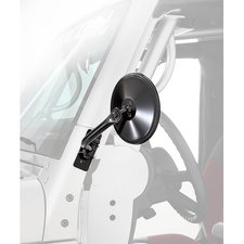 Smittybilt 7618 6" Round Hinge Trail Mirrors for 97-18 Jeep Wrangler TJ, JK & Unlimited