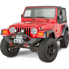 Smittybilt Front XRC Bumper in Textured Black for 87-06 Jeep Wrangler YJ, TJ & Unlimited