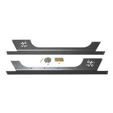 EVO Manufacturing EVO-1047-2D Rock Skins in Raw Steel for 07-18 Jeep Wrangler JK 2 Door