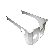 EVO Manufacturing EVO-1070-4DAL Rear Rockskin Corners in Aluminum for 07-18 Jeep Wrangler Unlimited JK 4 Door