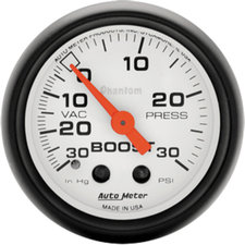 Auto Meter 5703 AUT Phantom Series 30LB Mechanical Boost/Vacuum Gauge