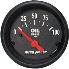 Auto Meter 2634 AUT Black Faced Electrical 2-1/16" Oil Pressure Gauge 