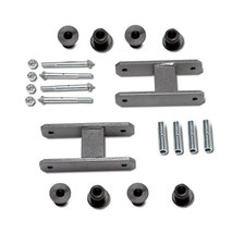 Warrior Products Rear 1/2" Lift Greasable Shackles for 87-95 Jeep Wrangler YJ