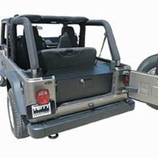 Tuffy 131-01 Rear Cargo Security Drawer in Black for 04-06 Jeep Wrangler TJ Unlimited
