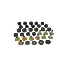 Crown Black Body Mount Bushings For Jeep Wrangler YJ & TJ – OEM Direct Replacement 52002659