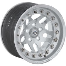 Hutchinson Wheels Rock Monster Wheel in Silver for 07-20 Jeep Wrangler JL, JK & Gladiator JT