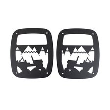 Kentrol 80709 Heritage Tail Light Guards for 1976-06 CJ, YJ and TJ Jeeps