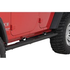 Rugged Ridge 11591.08 4" Oval Tube Steps for 07-18 Jeep Wrangler Unlimited JK 4 Door