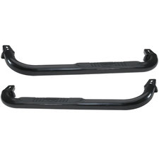 Rampage Products 8627 Endurance Side Bars in Powdercoated Black for 07-18 Jeep Wrangler JK 2 Door