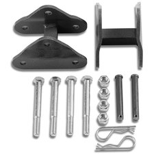 Warrior Products 159 Tow Bar Shackles in Gray for 76-86 Jeep CJ-7