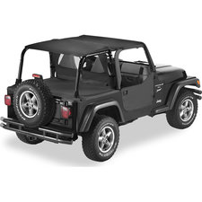 Bestop Safari Bikini, Duster & Windjammer Summer Combo for 97-02 Jeep Wrangler TJ with Factory Soft Top