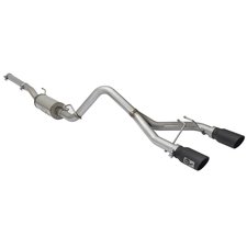 aFe Power 49-48056B Rebel Series 2.5" Dual Center Exit Cat-Back for 07-18 Jeep Wrangler JK